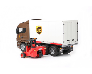 Bruder 03581 ciężarówka SCANIA UPS z paleciakiem