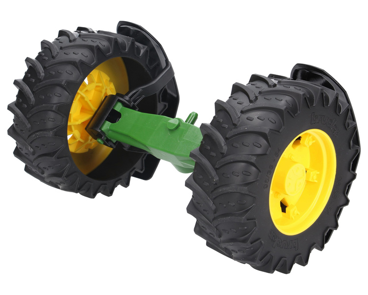 Bruder 43150 oś przednia żółte felgi do John Deere