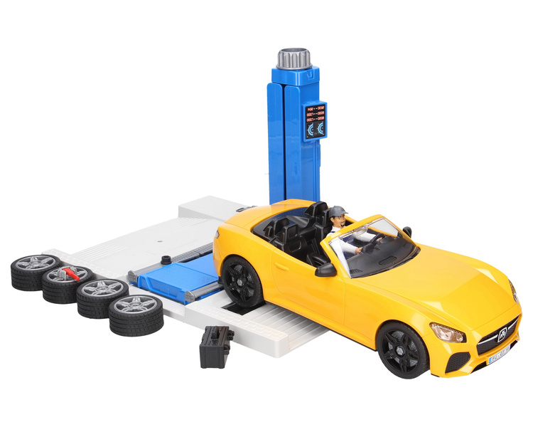 Bruder 62112 bWorld warsztat samochodowy z figurką mechanika Car service